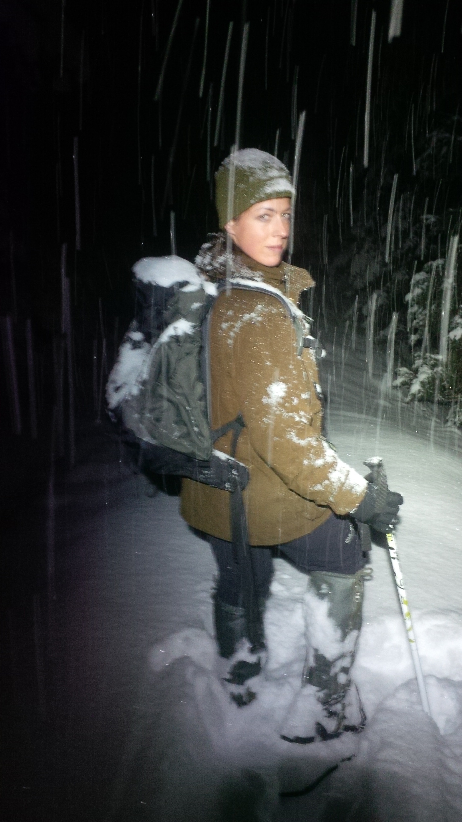 Lydia im Schnee